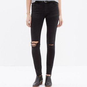 Madewell High-Rise Skinny Jeans Washed Black 26T